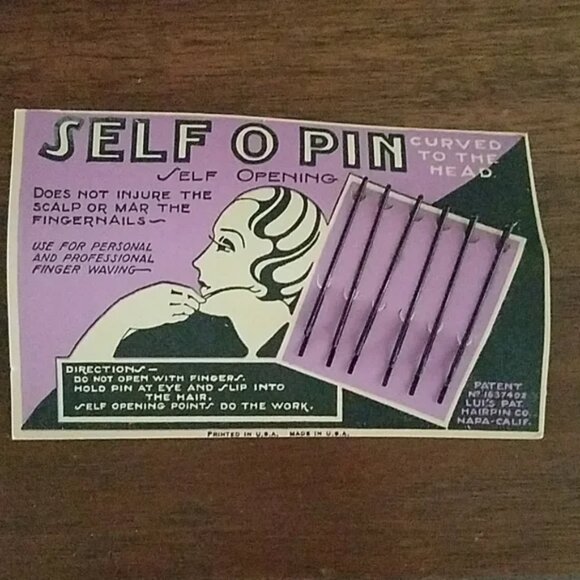 Art Deco Flapper Hair Pins Antique Original - Picture 2 of 5